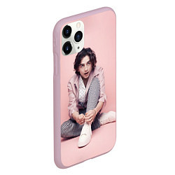 Чехол iPhone 11 Pro матовый Милый Тимоти Шаламе, цвет: 3D-розовый — фото 2