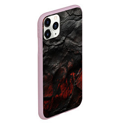 Чехол iPhone 11 Pro матовый Текстура из кожи, цвет: 3D-розовый — фото 2