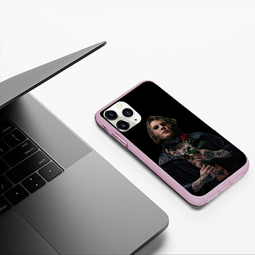 Чехол iPhone 11 Pro матовый Neverlove рокер / 3D-Розовый – фото 3