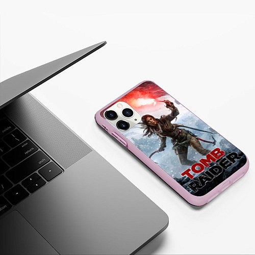 Чехол iPhone 11 Pro матовый A surviver is born / 3D-Розовый – фото 3