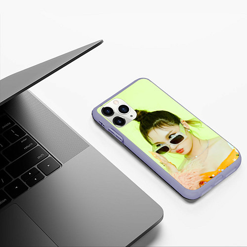 Чехол iPhone 11 Pro матовый НинНин - Aespa / 3D-Светло-сиреневый – фото 3