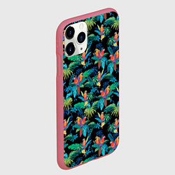Чехол iPhone 11 Pro матовый Попугаи Макса Пэйна, цвет: 3D-малиновый — фото 2