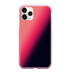 Чехол iPhone 11 Pro матовый Градиент темно-розовый, цвет: 3D-розовый