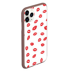 Чехол iPhone 11 Pro матовый Kiss, цвет: 3D-коричневый — фото 2