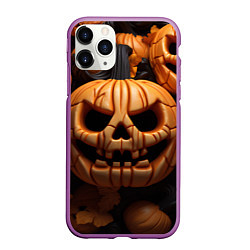 Чехол iPhone 11 Pro матовый Pumpkin Halloween