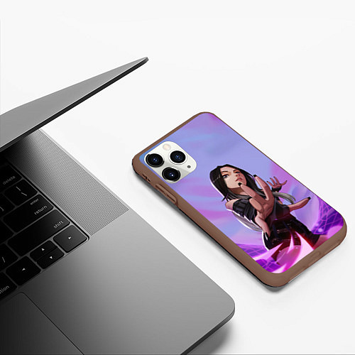 Чехол iPhone 11 Pro матовый Карина арт - Aespa / 3D-Коричневый – фото 3