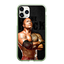 Чехол iPhone 11 Pro матовый Dwayne - Johnson, цвет: 3D-салатовый