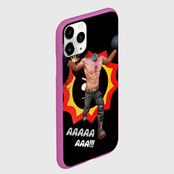 Чехол iPhone 11 Pro матовый Serious Sam - kamikaze, цвет: 3D-фиолетовый — фото 2