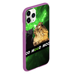 Чехол iPhone 11 Pro матовый Mood - коты из ТикТок, цвет: 3D-фиолетовый — фото 2