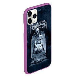 Чехол iPhone 11 Pro матовый Bring Me The Horizon Angel, цвет: 3D-фиолетовый — фото 2