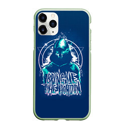 Чехол iPhone 11 Pro матовый Bring Me The Horizon Scull, цвет: 3D-салатовый