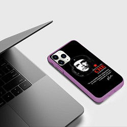 Чехол iPhone 11 Pro матовый Che Guevara автограф, цвет: 3D-фиолетовый — фото 2