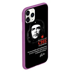 Чехол iPhone 11 Pro матовый Che Guevara автограф, цвет: 3D-фиолетовый — фото 2