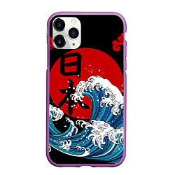 Чехол iPhone 11 Pro матовый Japan sea, цвет: 3D-фиолетовый