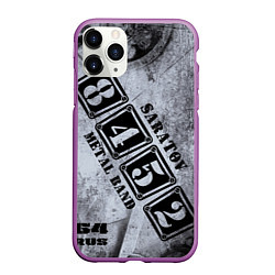 Чехол iPhone 11 Pro матовый 8452 metal band Саратов, цвет: 3D-фиолетовый