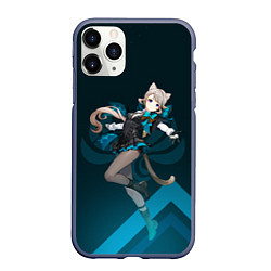 Чехол iPhone 11 Pro матовый Lynette Anemo, цвет: 3D-серый