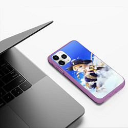 Чехол iPhone 11 Pro матовый Навия, цвет: 3D-фиолетовый — фото 2