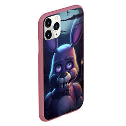 Чехол iPhone 11 Pro матовый Bonnie FNAF, цвет: 3D-малиновый — фото 2