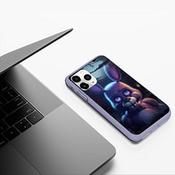 Чехол iPhone 11 Pro матовый Bonnie FNAF, цвет: 3D-светло-сиреневый — фото 2