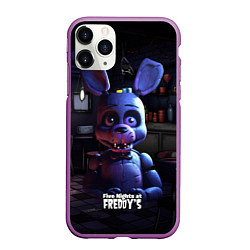 Чехол iPhone 11 Pro матовый Злой Бонни, цвет: 3D-фиолетовый