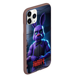 Чехол iPhone 11 Pro матовый Five Nights at Freddys Bonnie, цвет: 3D-коричневый — фото 2