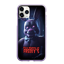 Чехол iPhone 11 Pro матовый Five Nights at Freddys Bonnie, цвет: 3D-светло-сиреневый