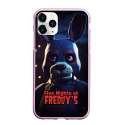 Чехол iPhone 11 Pro матовый Five Nights at Freddys Bonnie, цвет: 3D-розовый