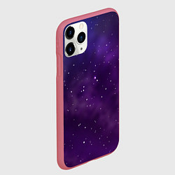 Чехол iPhone 11 Pro матовый Реалистичный космос, цвет: 3D-малиновый — фото 2