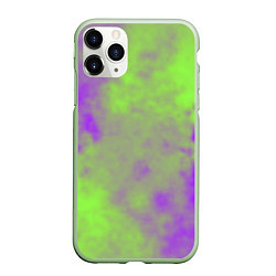 Чехол iPhone 11 Pro матовый Октябрьский шум, цвет: 3D-салатовый