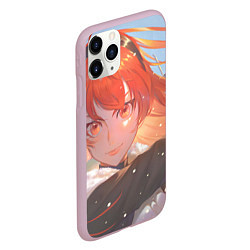 Чехол iPhone 11 Pro матовый Реинкарнация Безработного Eris Greyrat, цвет: 3D-розовый — фото 2