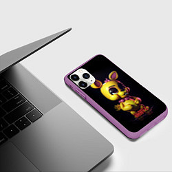 Чехол iPhone 11 Pro матовый Spring Bonnie, цвет: 3D-фиолетовый — фото 2