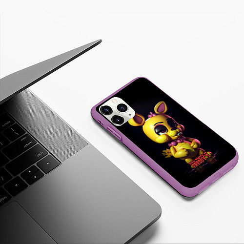 Чехол iPhone 11 Pro матовый Spring Bonnie / 3D-Фиолетовый – фото 3