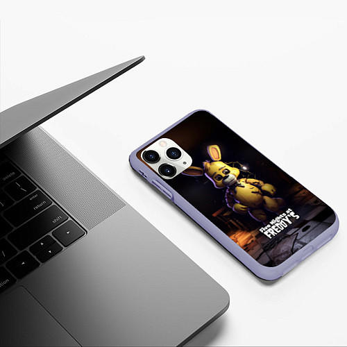 Чехол iPhone 11 Pro матовый Spring Bonnie Five Nights at Freddys / 3D-Светло-сиреневый – фото 3