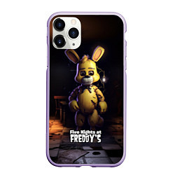 Чехол iPhone 11 Pro матовый Spring Bonnie Five Nights at Freddys, цвет: 3D-светло-сиреневый