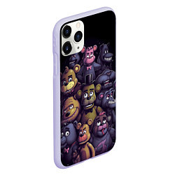 Чехол iPhone 11 Pro матовый Five Nights at Freddys art, цвет: 3D-светло-сиреневый — фото 2