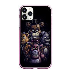 Чехол iPhone 11 Pro матовый Five Nights at Freddys, цвет: 3D-розовый