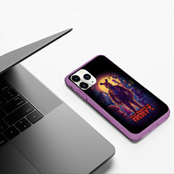 Чехол iPhone 11 Pro матовый Five Nights at Freddys horror, цвет: 3D-фиолетовый — фото 2