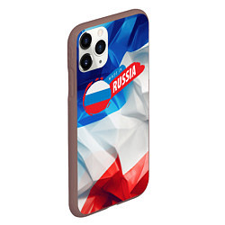 Чехол iPhone 11 Pro матовый Made in Russia, цвет: 3D-коричневый — фото 2
