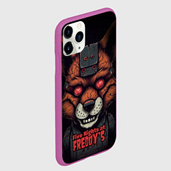 Чехол iPhone 11 Pro матовый Cyber Mangle, цвет: 3D-фиолетовый — фото 2