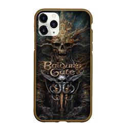 Чехол iPhone 11 Pro матовый Baldurs Gate 3, цвет: 3D-коричневый