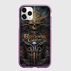 Чехол iPhone 11 Pro матовый Baldurs Gate 3, цвет: 3D-фиолетовый