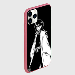 Чехол iPhone 11 Pro матовый Рукия - Блич, цвет: 3D-малиновый — фото 2
