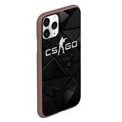 Чехол iPhone 11 Pro матовый CSGO silver black, цвет: 3D-коричневый — фото 2