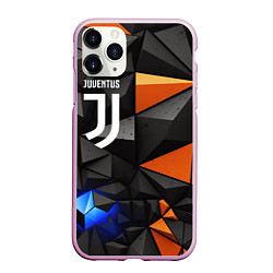 Чехол iPhone 11 Pro матовый Juventus orange black style