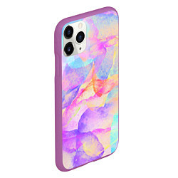 Чехол iPhone 11 Pro матовый Магическая абстракция узор, цвет: 3D-фиолетовый — фото 2