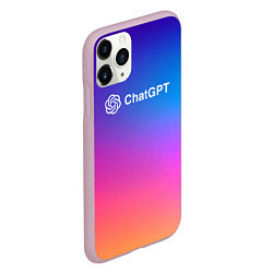 Чехол iPhone 11 Pro матовый ChatGPT, цвет: 3D-розовый — фото 2