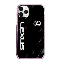 Чехол iPhone 11 Pro матовый Lexus - minimalism, цвет: 3D-розовый