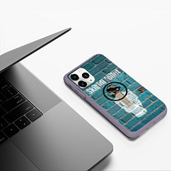 Чехол iPhone 11 Pro матовый Skibidi toilet Graffiti, цвет: 3D-серый — фото 2