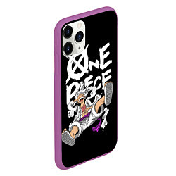 Чехол iPhone 11 Pro матовый One piece - gear 5 luffy, цвет: 3D-фиолетовый — фото 2