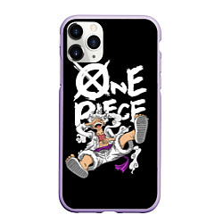 Чехол iPhone 11 Pro матовый One piece - gear 5 luffy